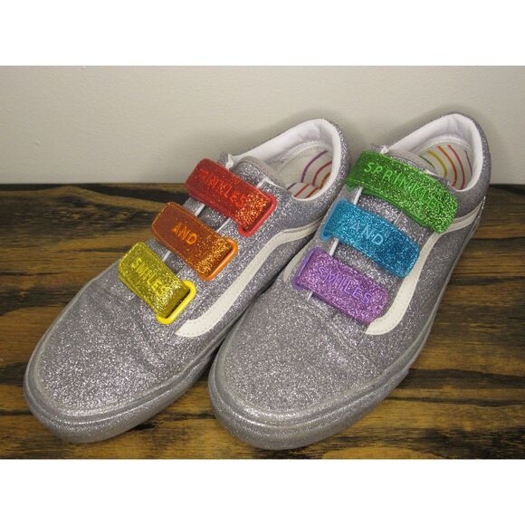 Vans Old X Flour Shop by Amirah Kassem Sprinkle and Smiles Glitter Shoes - Picture 4 of 12
